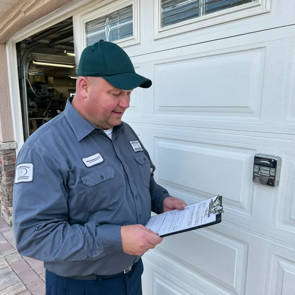 Torsion Springs on a garage door in Richardson, TX