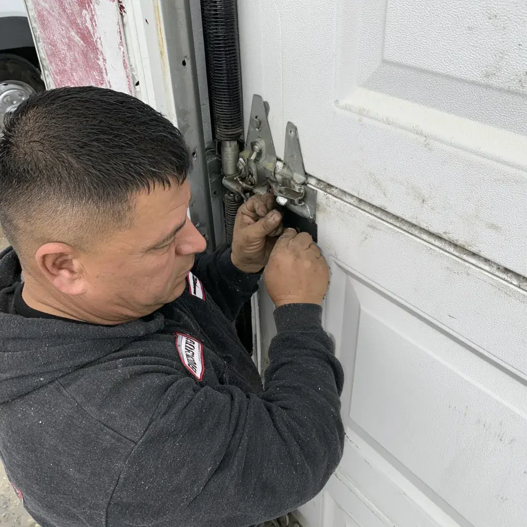 Logic Boards on a garage door in Richardson, TX