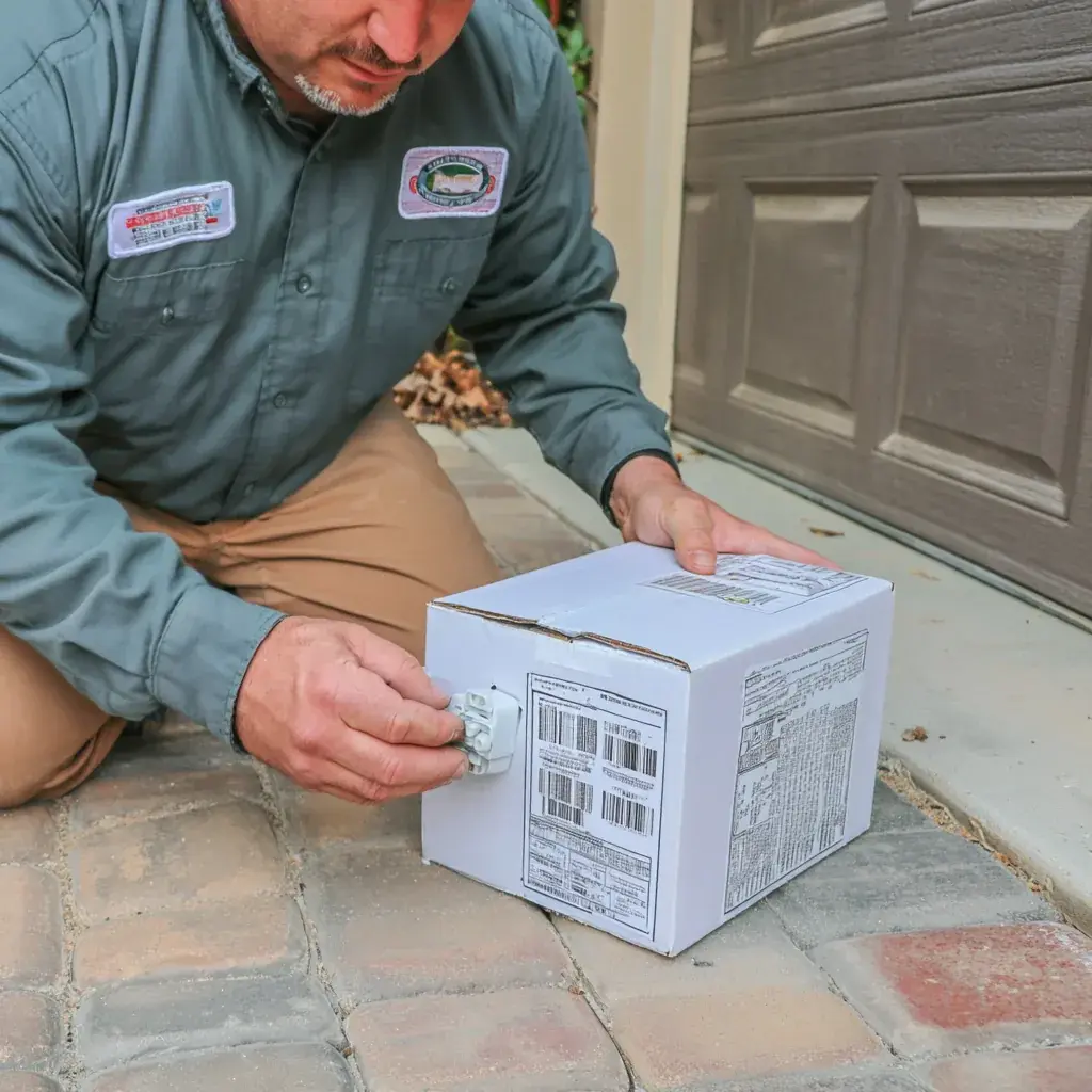 A garage door in Richardson being checked over