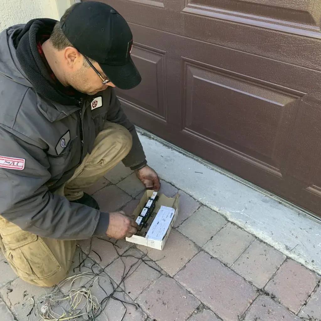 Remotes & Keypads on a garage door in Richardson, TX